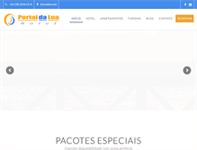 Tablet Screenshot of hotelportaldalua.com.br